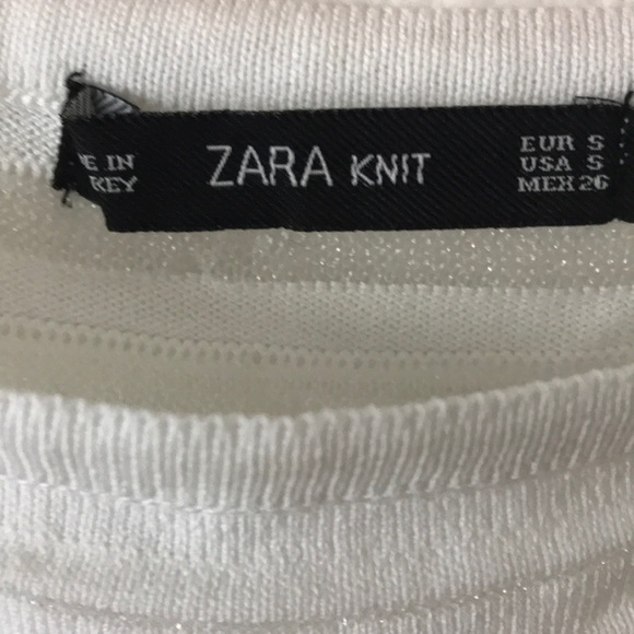 Zara white striped shirt Size S - Picture 3 of 6